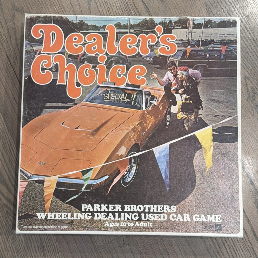 Vintage Dealer's Choice Parker Bros. Wheeling Dealing Used Car Game